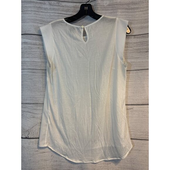 French Connection Double Material Sleeveless Blouse L - Picture 3 of 5